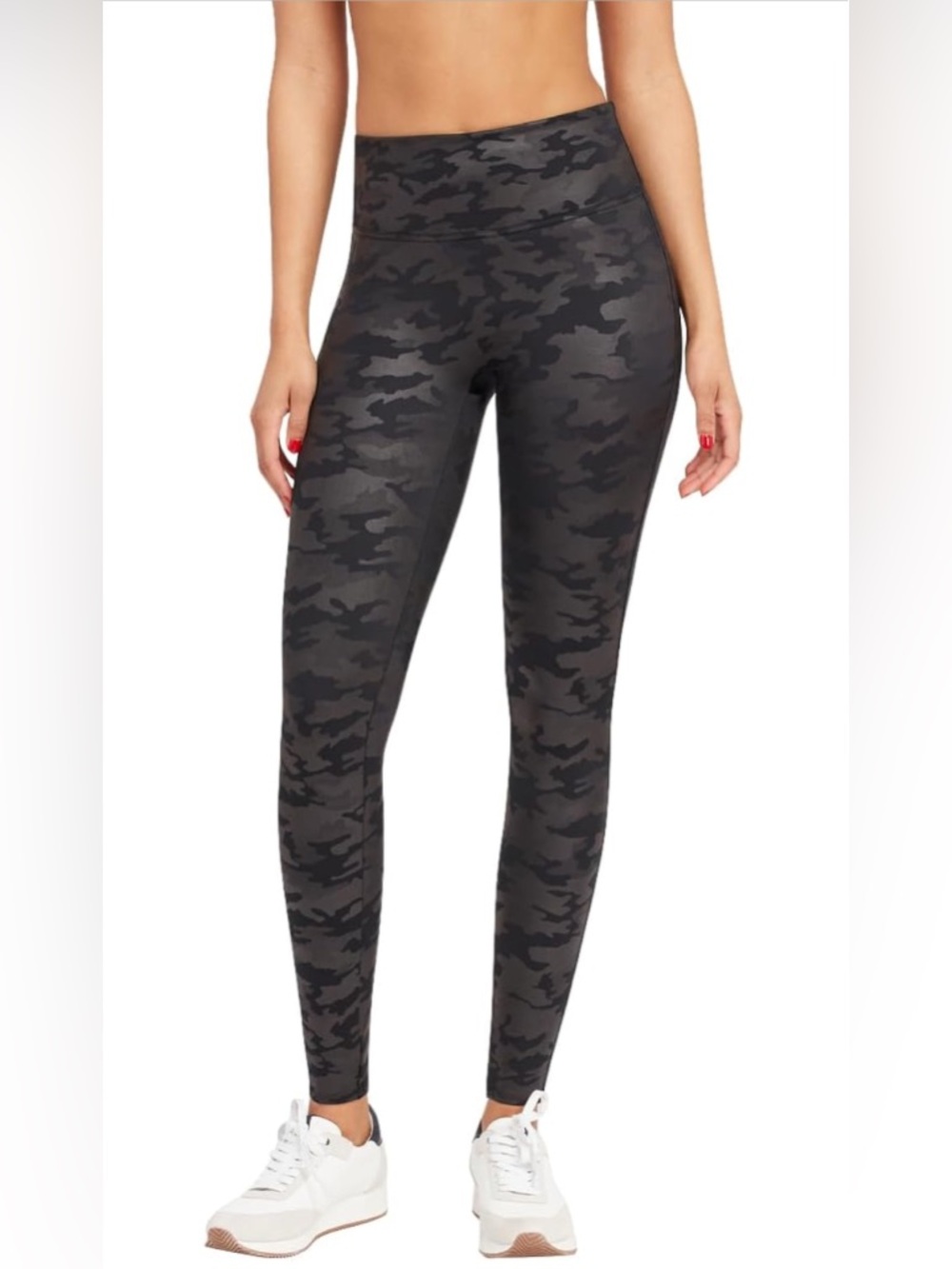 Spanx | Faux Leather Legging | Matte Black Camo | Small | NWT